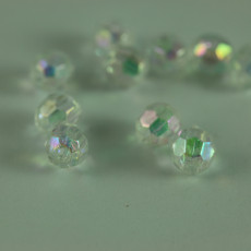FACETED IRIDESCENT BEADS 5 MM